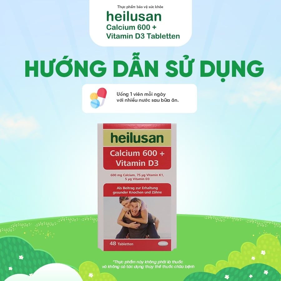 TPBVSK Heilusan Calcium 600 + Vitamin D3
