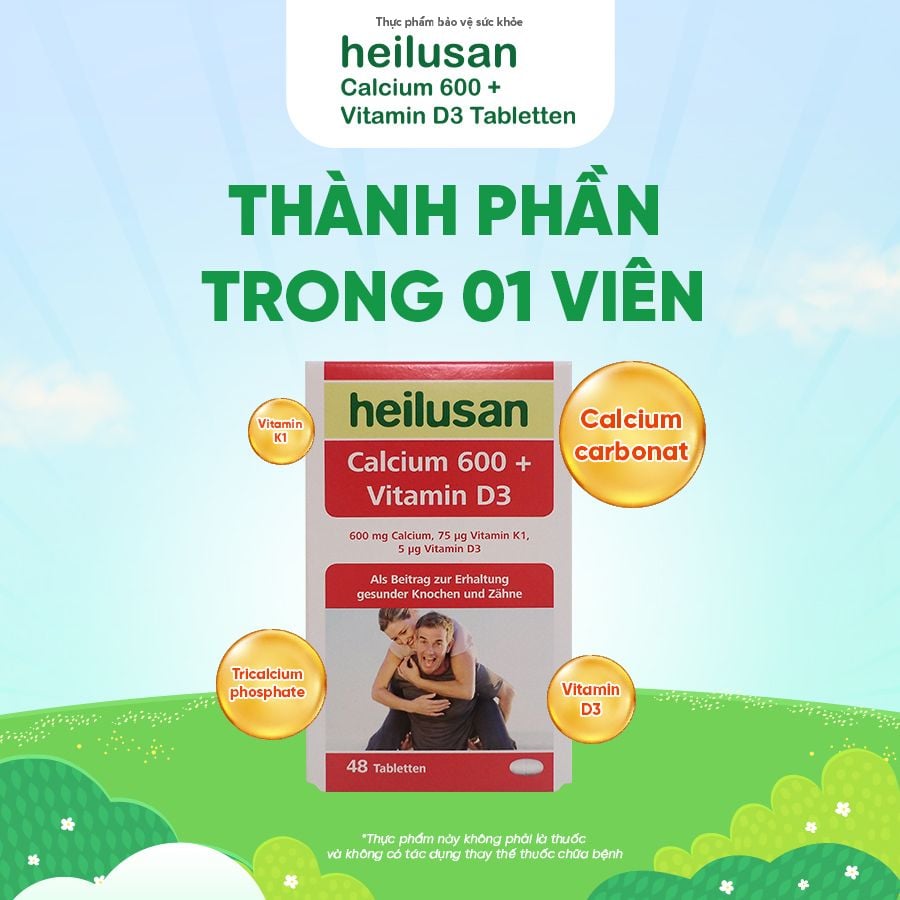 TPBVSK Heilusan Calcium 600 + Vitamin D3