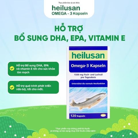 TPBVSK Heilusan Omega 3 Kapseln - hỗ trợ phát triển não bộ, tốt cho mắt, da