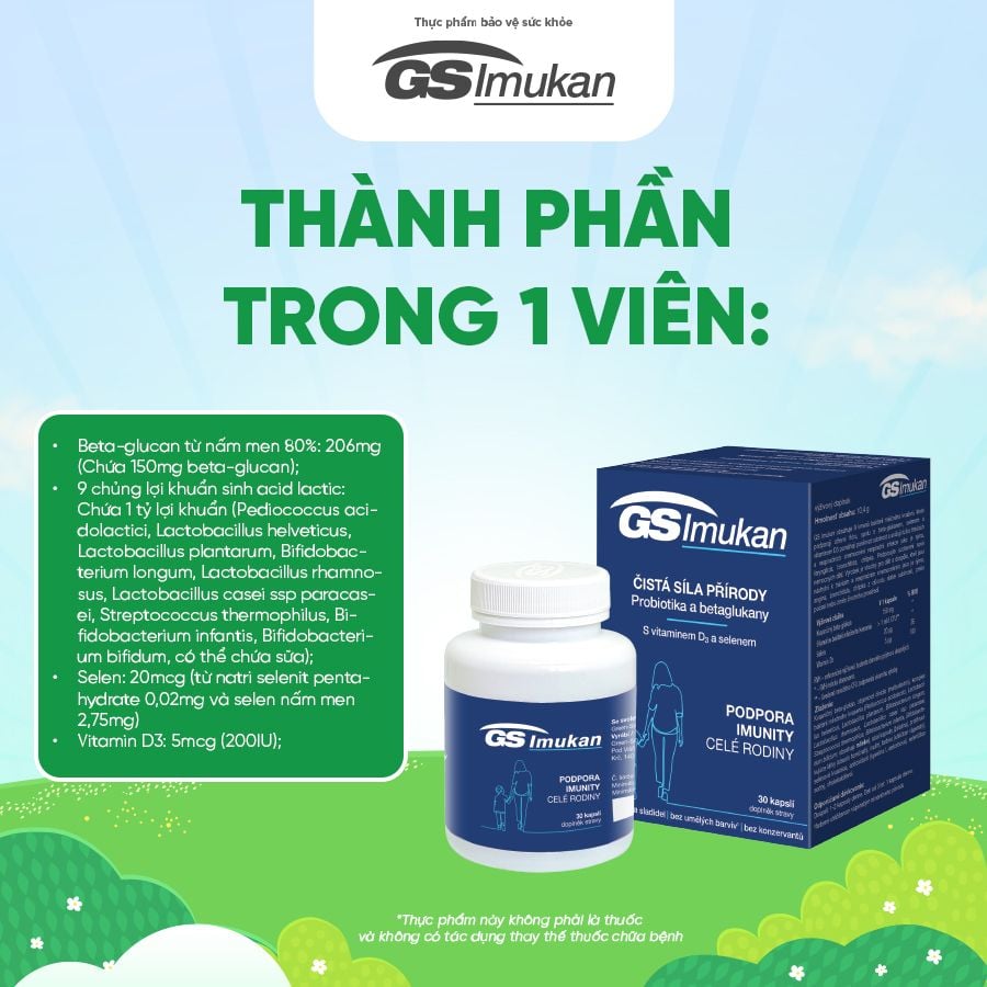 GS Imukan - Hỗ trợ tăng đề kháng cho cả gia đình