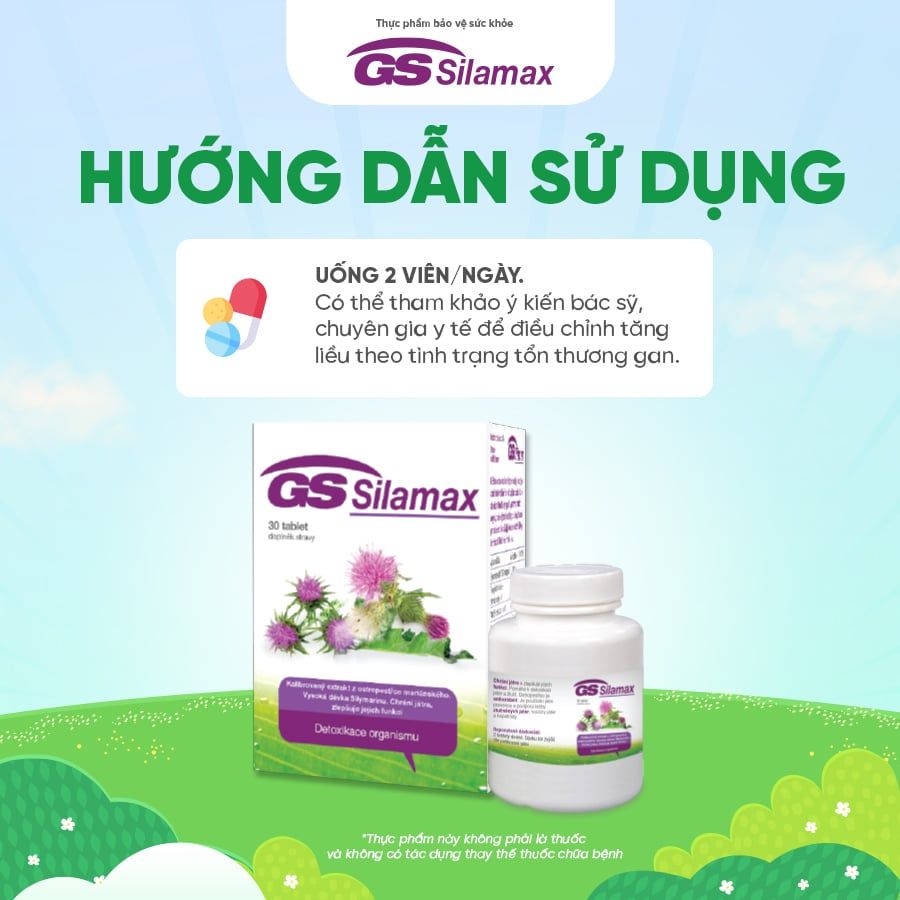 TPBVSK GS Silamax - hỗ trợ tăng cường chức năng gan, giải độc gan