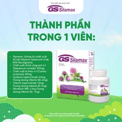 TPBVSK GS Silamax - hỗ trợ tăng cường chức năng gan, giải độc gan