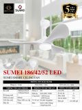 Quạt trần Sumei 186 - Có đèn 