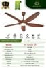  Quạt trần 5 cánh DCT Fan 411- Gỗ 
