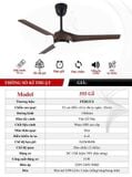  Quạt trần 5 cánh Fergus 555- Gỗ 