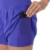  Quần Chạy Nữ | Asics Road 2-IN-1 3.5inch Shorts Cobalt Burts 