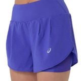  Quần Chạy Nữ | Asics Road 2-IN-1 3.5inch Shorts Cobalt Burts 