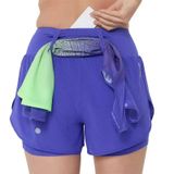  Quần Chạy Nữ | Asics Road 2-IN-1 3.5inch Shorts Cobalt Burts 