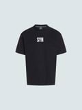  Áo thun Unisex | The Syn Oversized Unisex Logo T-Shirt Black 