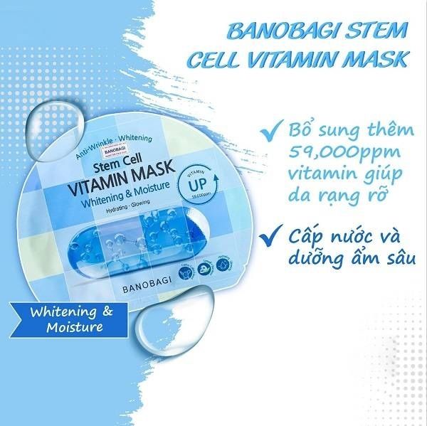 Mặt Nạ Banobagi Stem Cell Whitening & Moisture 30g 