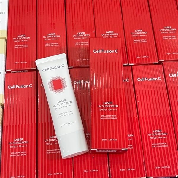  Kem Chống Nắng Cell Fusion C Laser UV Sunscreen 100 SPF50+ PA++++ (Đỏ) 50ml 