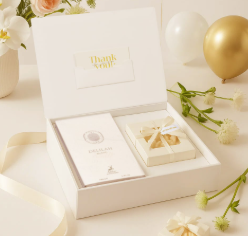  Set Hộp Quà Lattafa Maison Alhambra Delilah Blanc EDP Tặng Khăn 100ml 