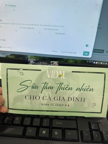  Set Sữa tắm gói Vidal 9ml*4 