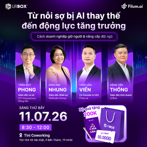  Webinar ngày 11/7/2026 - Từ nỗi sợ bị AI thay thế đến động lực tăng trưởng 