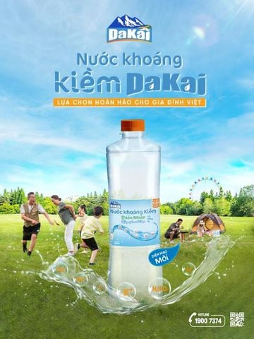  Chai Nước khoáng Kiềm Thiên Nhiên DaKai 500ml Hỗ Trợ Tiêu Hoá Khoẻ 