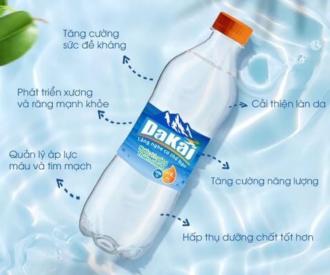  [Tặng Kèm Túi Shopping] Chai Nước Khoáng Kiềm Thiên Nhiên Dakai 500ml 