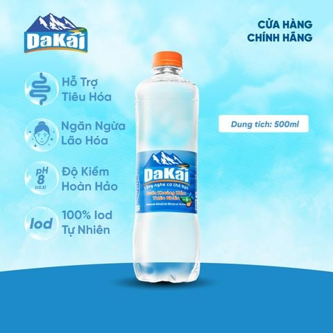  [NHÃN MỚI] Lốc 12 Chai Nước Khoáng Kiềm (500ml/chai) Hỗ Trợ Tiêu Hóa, Ngăn Lão Hóa 