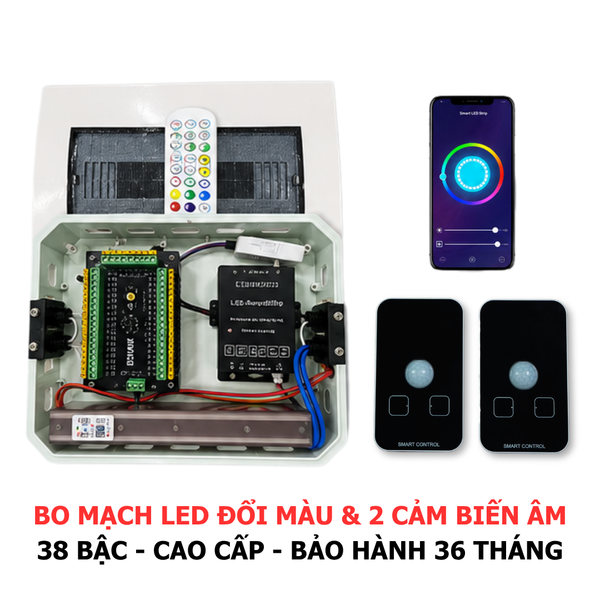 BO MẠCH 38 BẬC ĐỔI MÀU & CẢM BIẾN ÂM