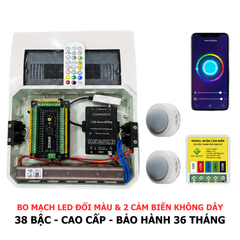BO MẠCH 38 BẬC ĐỔI MÀU & CẢM BIẾN KHÔNG DÂY
