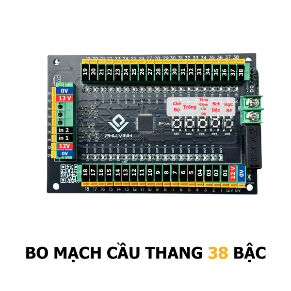 MẠCH ĐÈN LED CẦU THANG CAO CẤP 38 BẬC