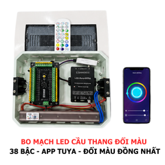 MẠCH ĐÈN LED CẦU THANG ĐỔI MÀU QUA APP