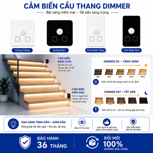 CẢM BIẾN LẮP ÂM | Dimer 12V - 24V