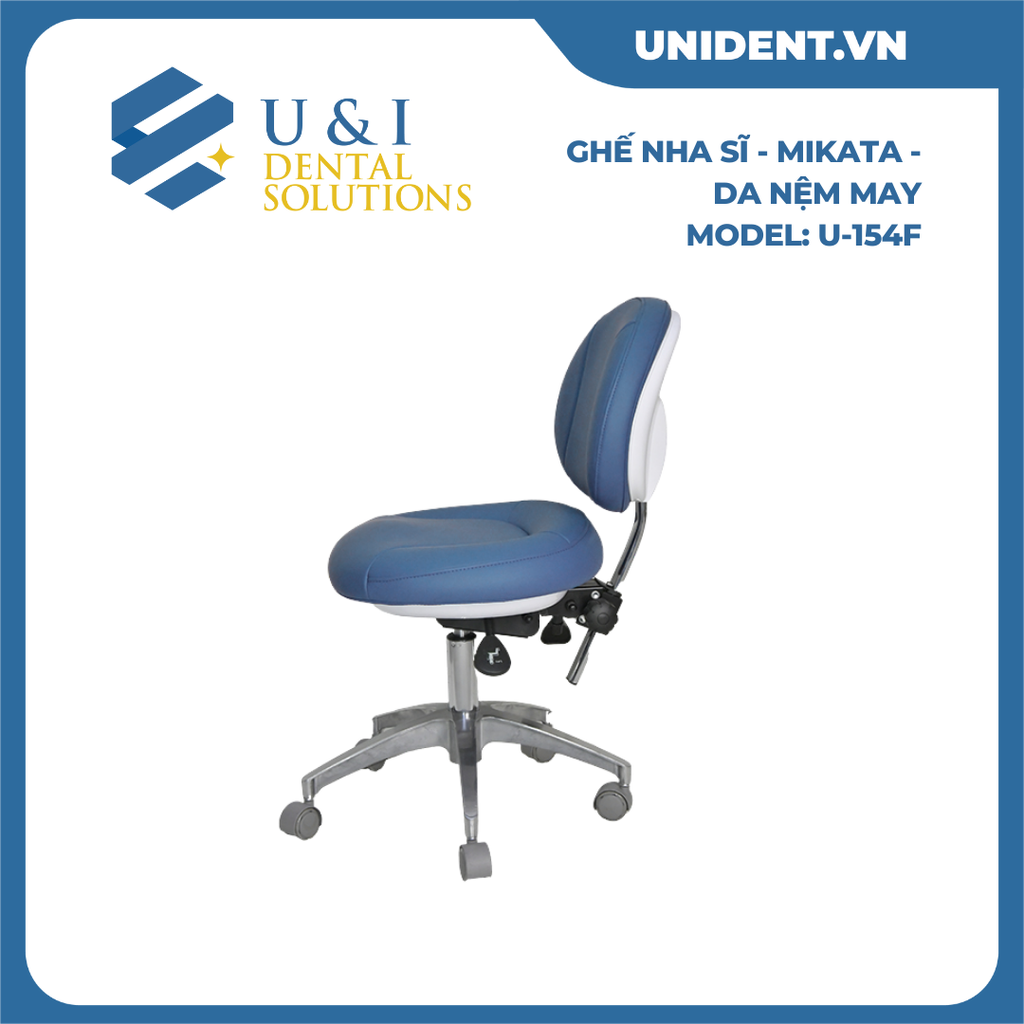  GHẾ NHA SĨ - MIKATA - DA NỆM MAY MODEL: U-154F 
