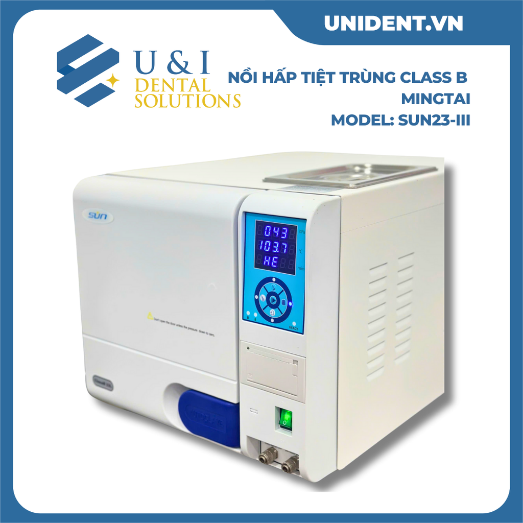  NỒI HẤP TIỆT TRÙNG CLASS B (23 LÍT) MINGTAI MODEL: SUN23-III 