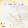 Dây Chuyền Liền Mặt Đôi Tròn/3 Lá Tấm Vàng 610 KIM PHÁT 11D400392