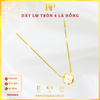 Dây Chuyền Liền Mặt Tròn 4 Lá Hồng Vàng 610 KIM PHÁT 11D500912