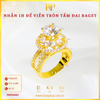 Nhẫn 1 Hột Đế Viền Tròn Tấm Đai Baget Vàng 610 KIM PHÁT 11N502083