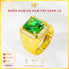 Nhẫn Nam Đá Nam Phi Xanh Lá Vàng 610 KIM PHÁT 11N502112