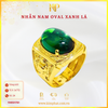 Nhẫn Nam Oval Xanh Lá Vàng 610 KIM PHÁT 11N501781