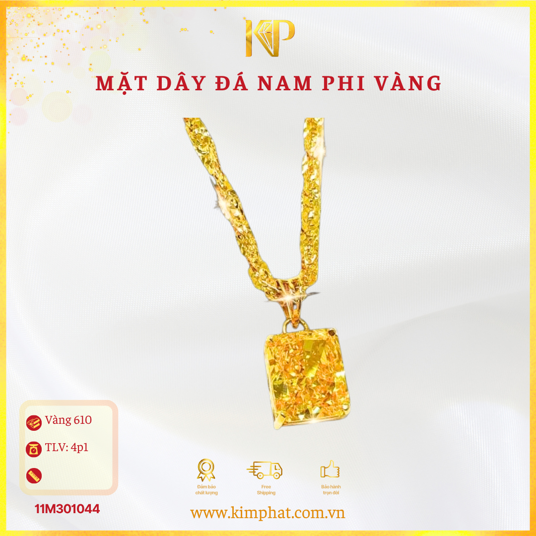  Mặt Đá Nam Phi Vàng Vàng 610 KIM PHÁT 11M301044 