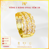 Vòng 3 Hàng Oval Tấm 1 Hột Vàng 610 KIM PHÁT 11V400614