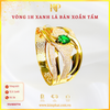 Vòng Hột Xanh Lá Bản Xoắn Tấm Vàng 610 KIM PHÁT 11V400774
