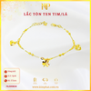 Lắc Tòn Ten Tim Lá Vàng 610 KIM PHÁT 11L500834