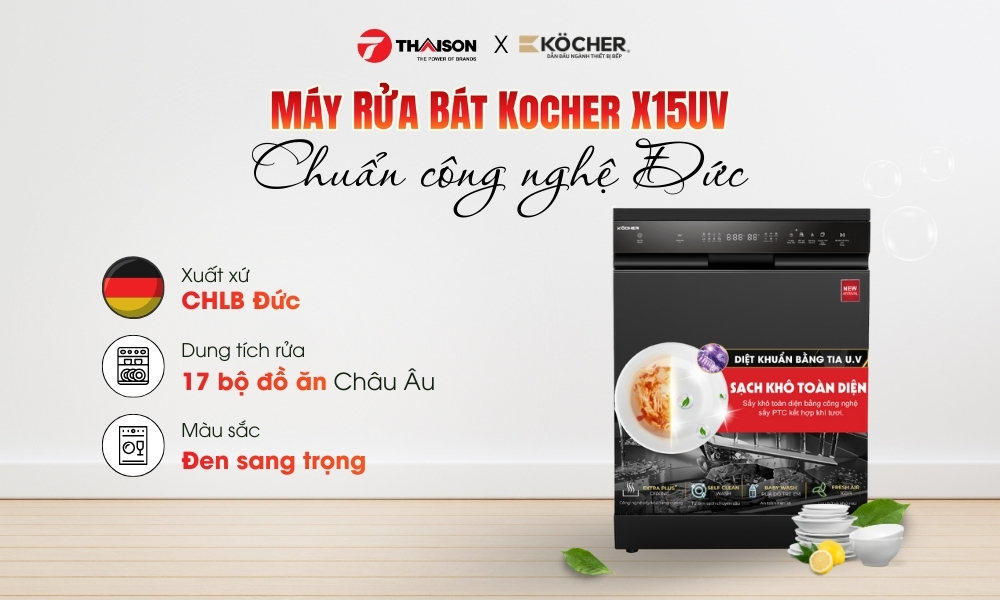 Máy rửa bát kocher X15UV