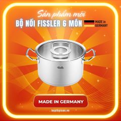 Bộ nồi Fissler Đức 6 món Original Profi nắp kính