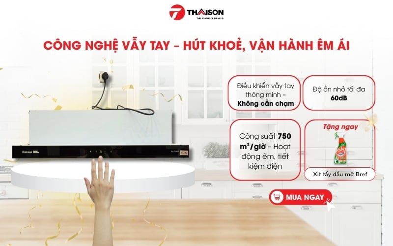 Máy hút mùi Batani BA-709SS