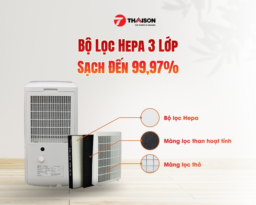 Máy hút ẩm Sharp DW-J27FV-S