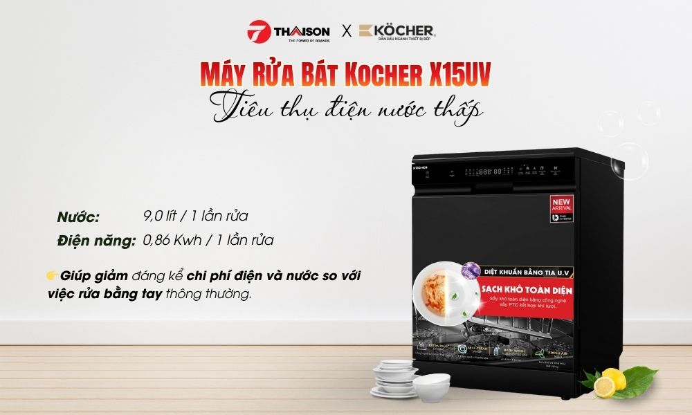 Máy Rửa Bát Kocher X15UV