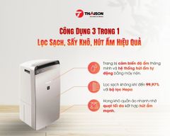 Máy hút ẩm Sharp DW-J27FV-S kèm lọc không khí