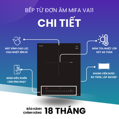 Bếp từ đơn MIFA VA11 đun liu riu công suất 3000W