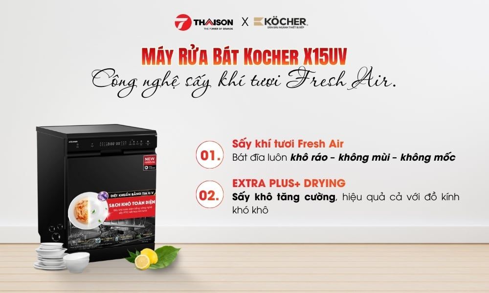Máy Rửa Bát Kocher X15UV
