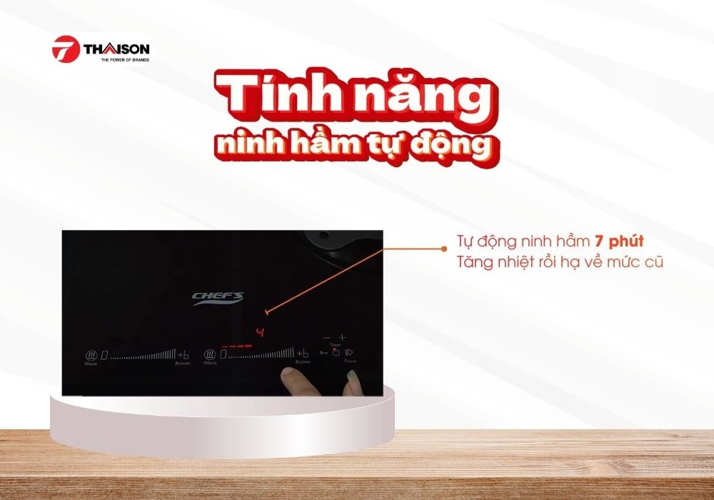 Bếp từ Chefs EH-DIH888V 2 vùng nấu nhập khẩu Đức