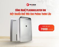 Máy hút ẩm Sharp DW-J27FV-S kèm lọc không khí