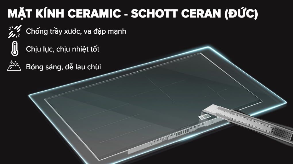 Bếp từ Bosch PXE875DC1E 4 vùng nấu