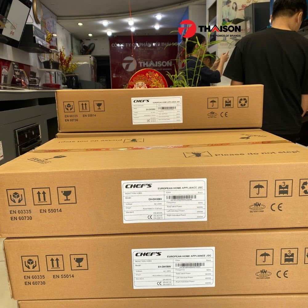 Bếp từ đôi Chefs EH-DIH388V 3600W mặt kính chống xước