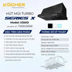 Máy hút mùi Kocher turbo x-350d